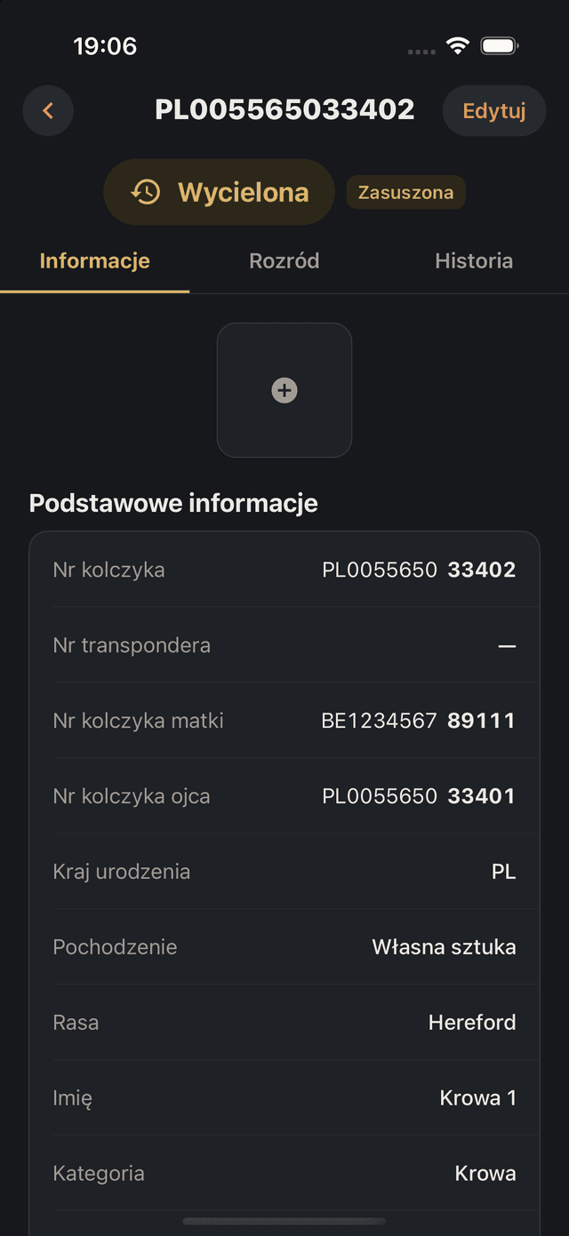 Karta zwierzęcia